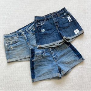 Old Navy Denim Boyfriend Shorts Bundle Size 0 . 1 pair is nwt